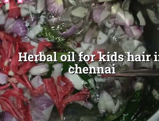 Herbal Oil for Kids' Hair