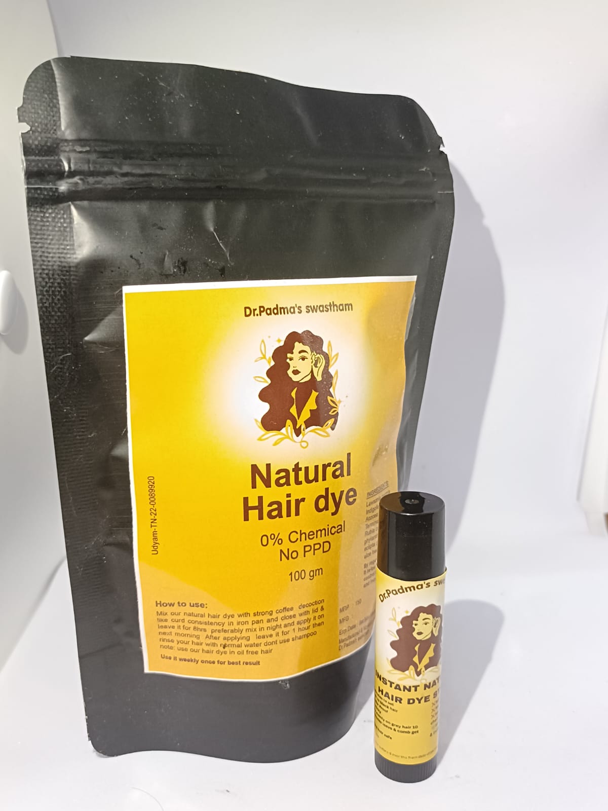 Natural Hair dye kit